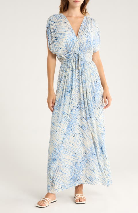 Wrap Maxi Cover-Up Dress