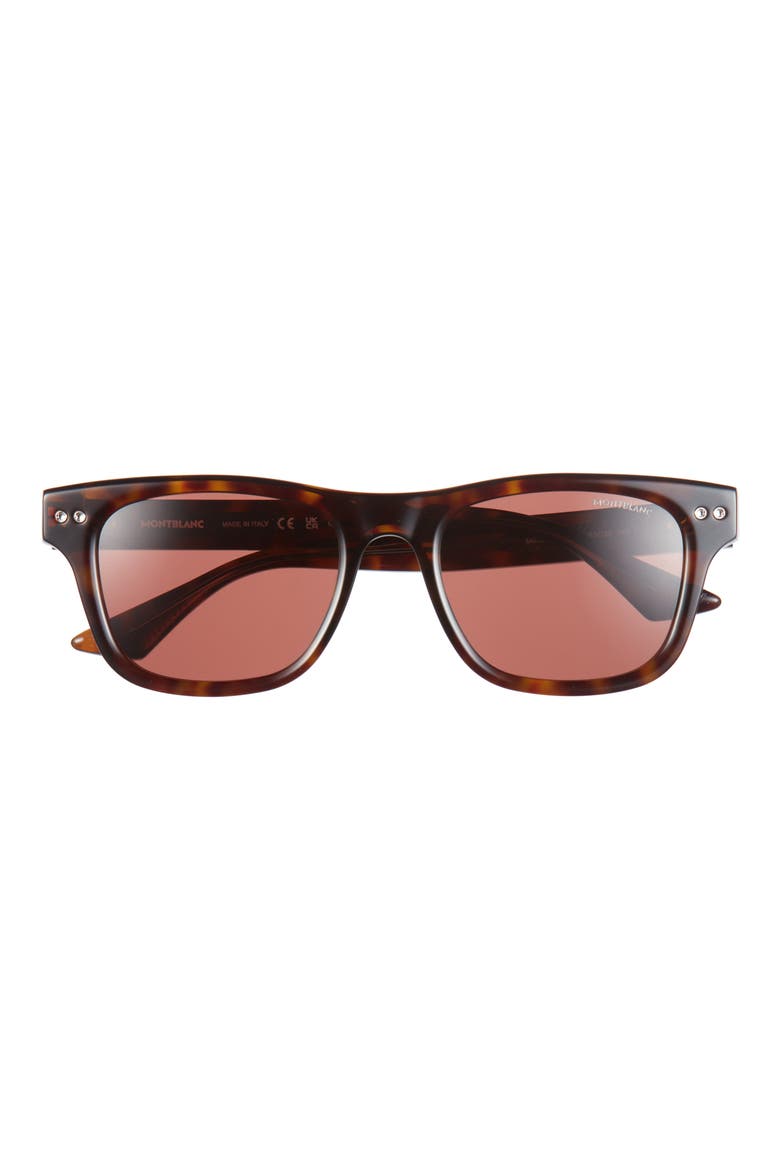 53mm Square Sunglasses, Alternate, color, HAVANA HAVANA BROWN