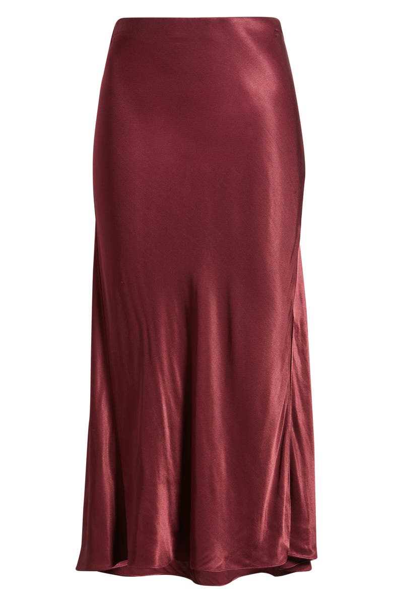 Rails Maya Satin Midi Skirt, Alternate, color, Garnet