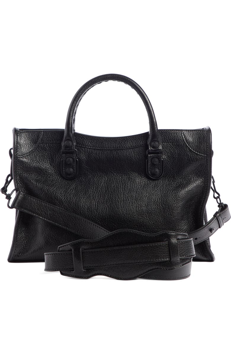 Balenciaga Mini Classic City Calfskin Leather Satchel, Alternate, color,