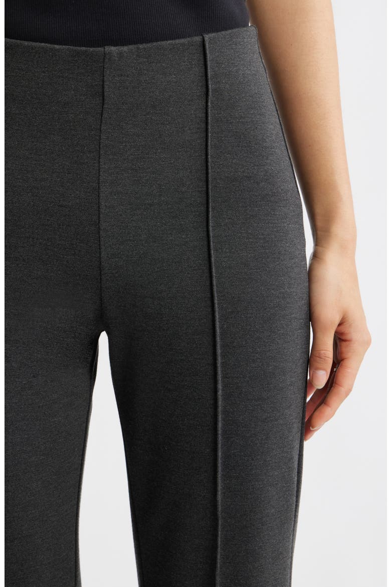 Pull-On Ponte Trousers, Alternate, color, GREY DARK HEATHER