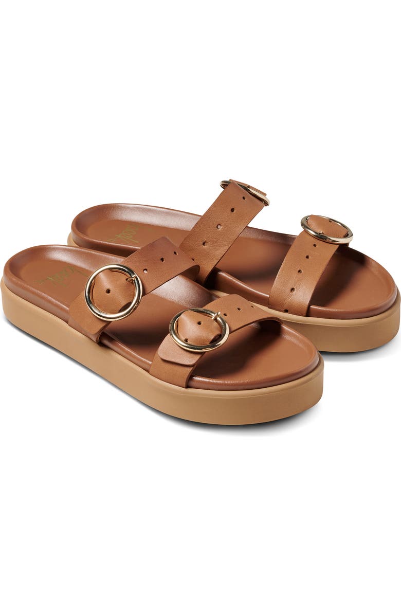 Beek Warbler Platform Slide Sandal, Main, color, Tan
