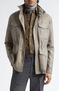 J. Mueser Water Resistant Virgin Wool, Silk & Linen Field Jacket