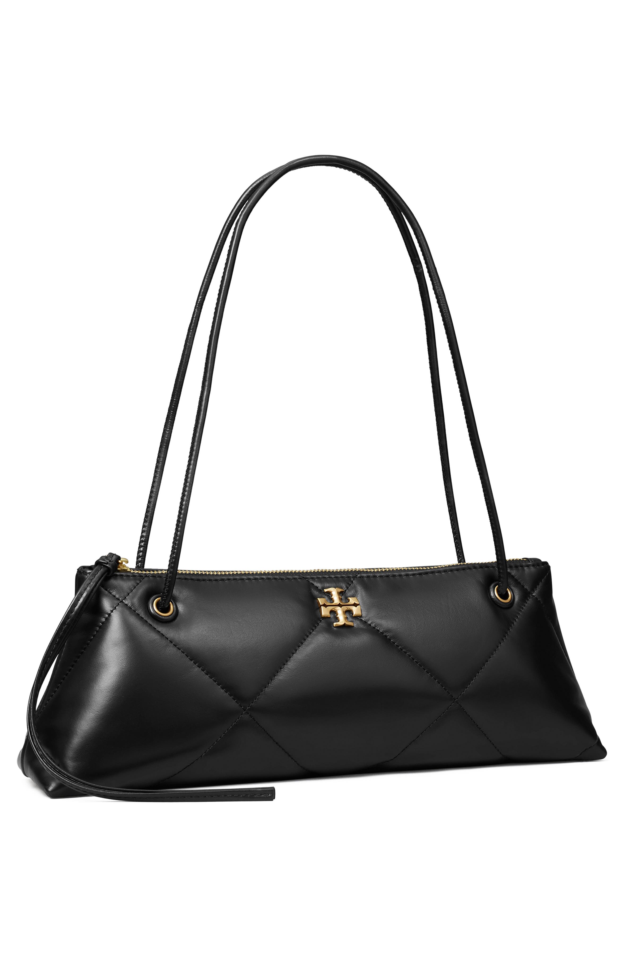 Tory Burch Kira Diamond Quilted East/West Leather Shoulder Bag, Alternate, color, 