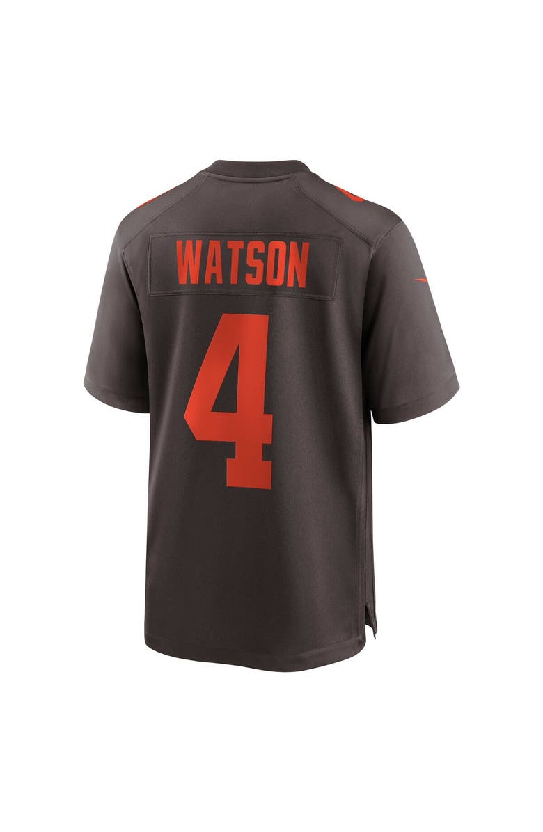 Nike Men's Nike Deshaun Watson Brown Cleveland Browns Alternate Game Jersey, Alternate, color, 