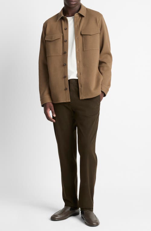 Vince Owen Stretch Cotton Chinos In Black