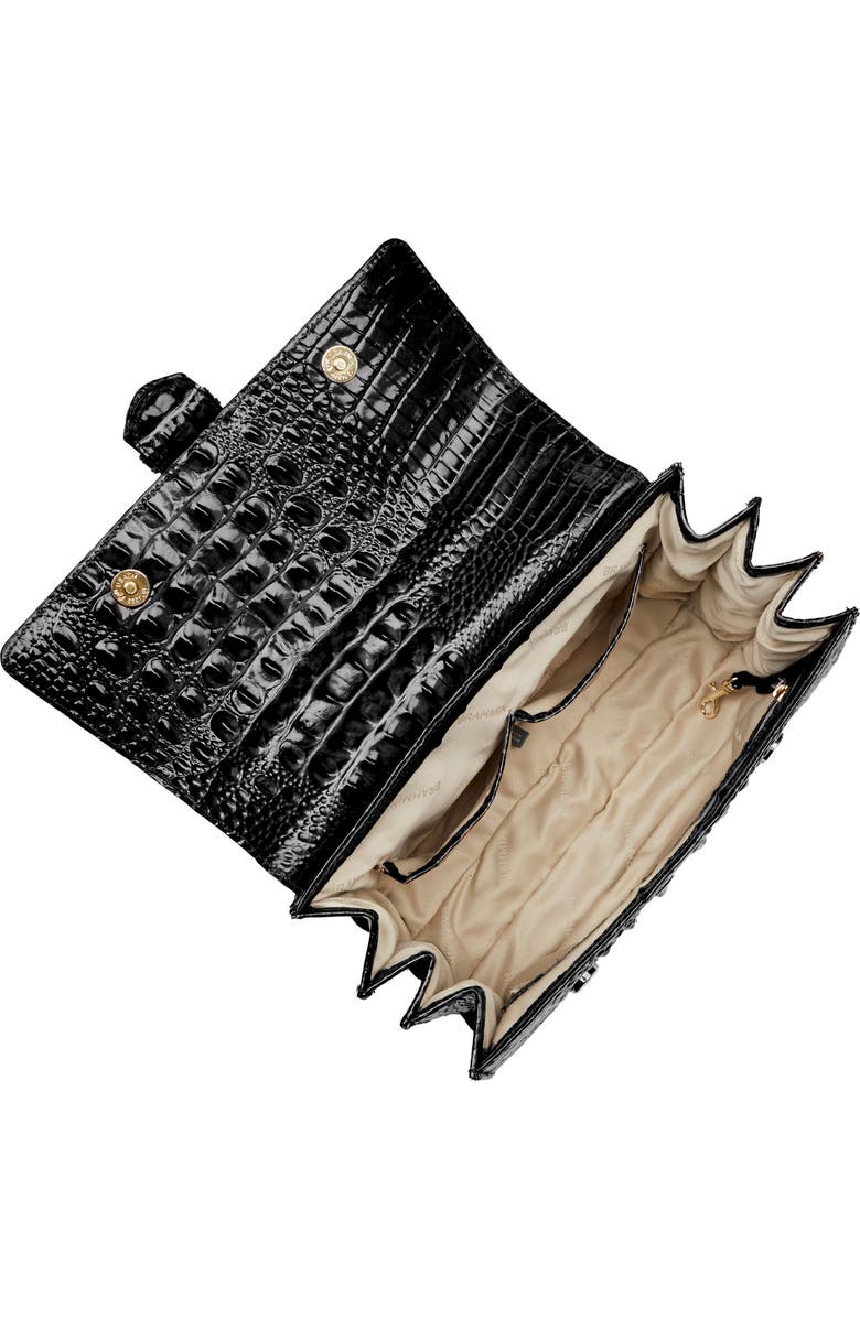 Brahmin Hallie Croc Embossed Top Handle Bag, Alternate, color,
