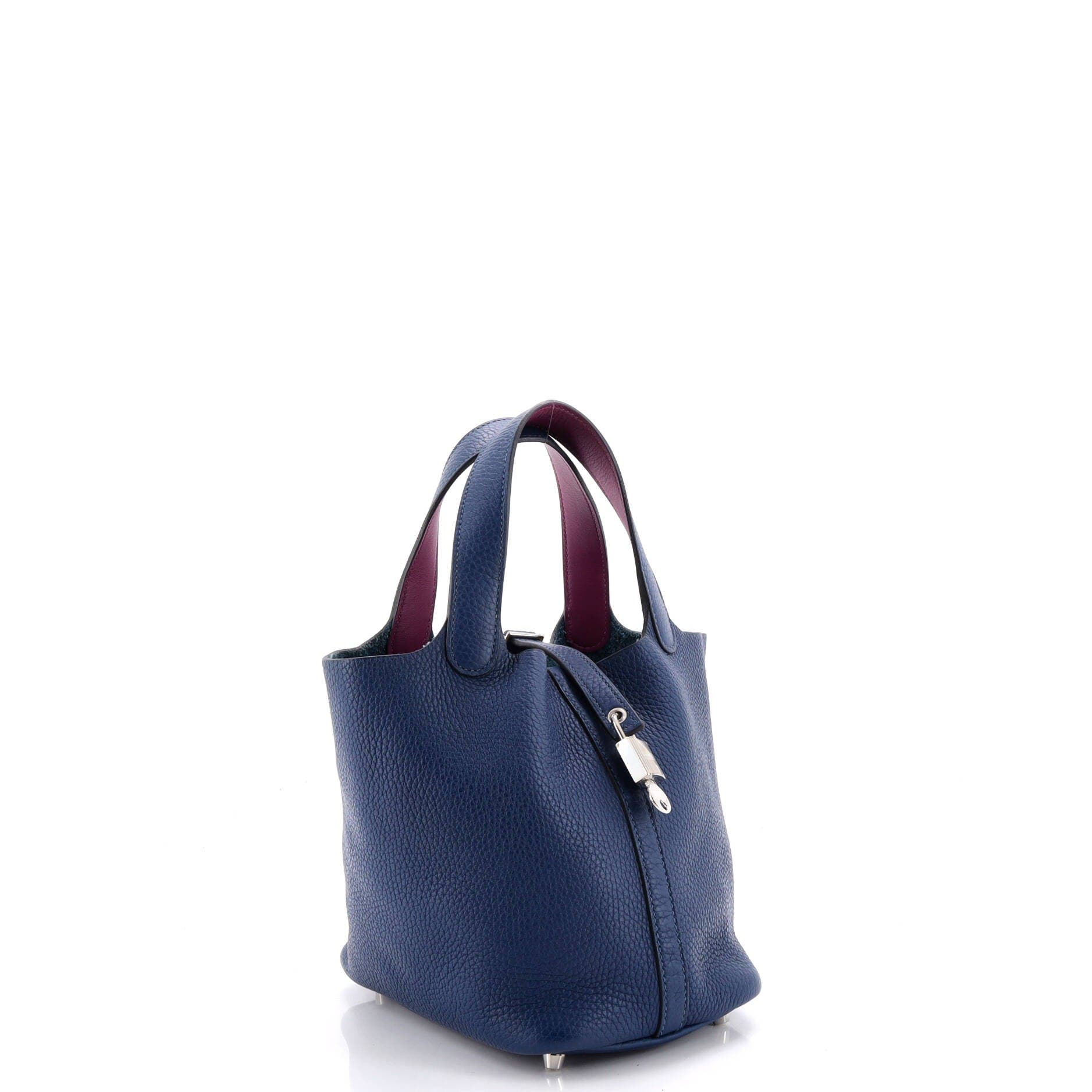 Eclat Picotin Lock Bag Clemence PM, Alternate, color, Blue