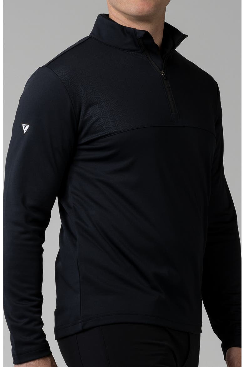 Quarter Zip Pullover, Alternate, color, BLACK