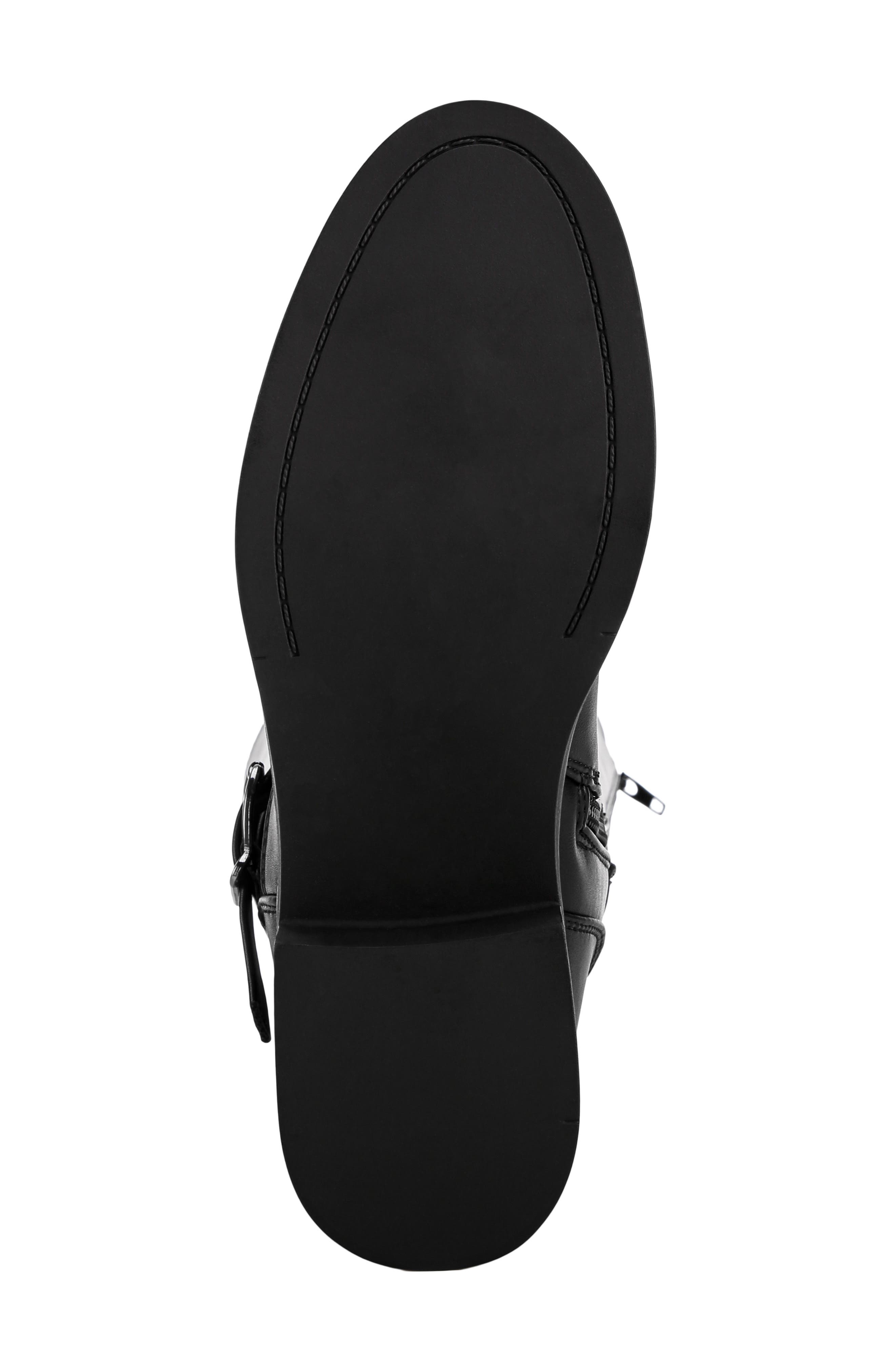 Basheba Leather Knee High Boot, Alternate, color, BLACK SMOOTH