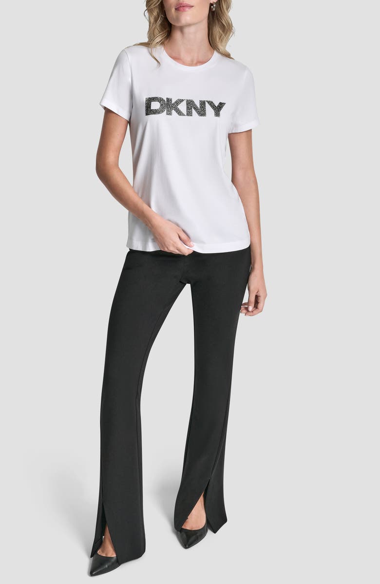 DKNY Pumiced Logo Graphic T-Shirt, Alternate, color, White