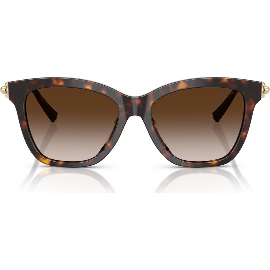Tiffany & Co . 54mm Gradient Square Sunglasses In Brown