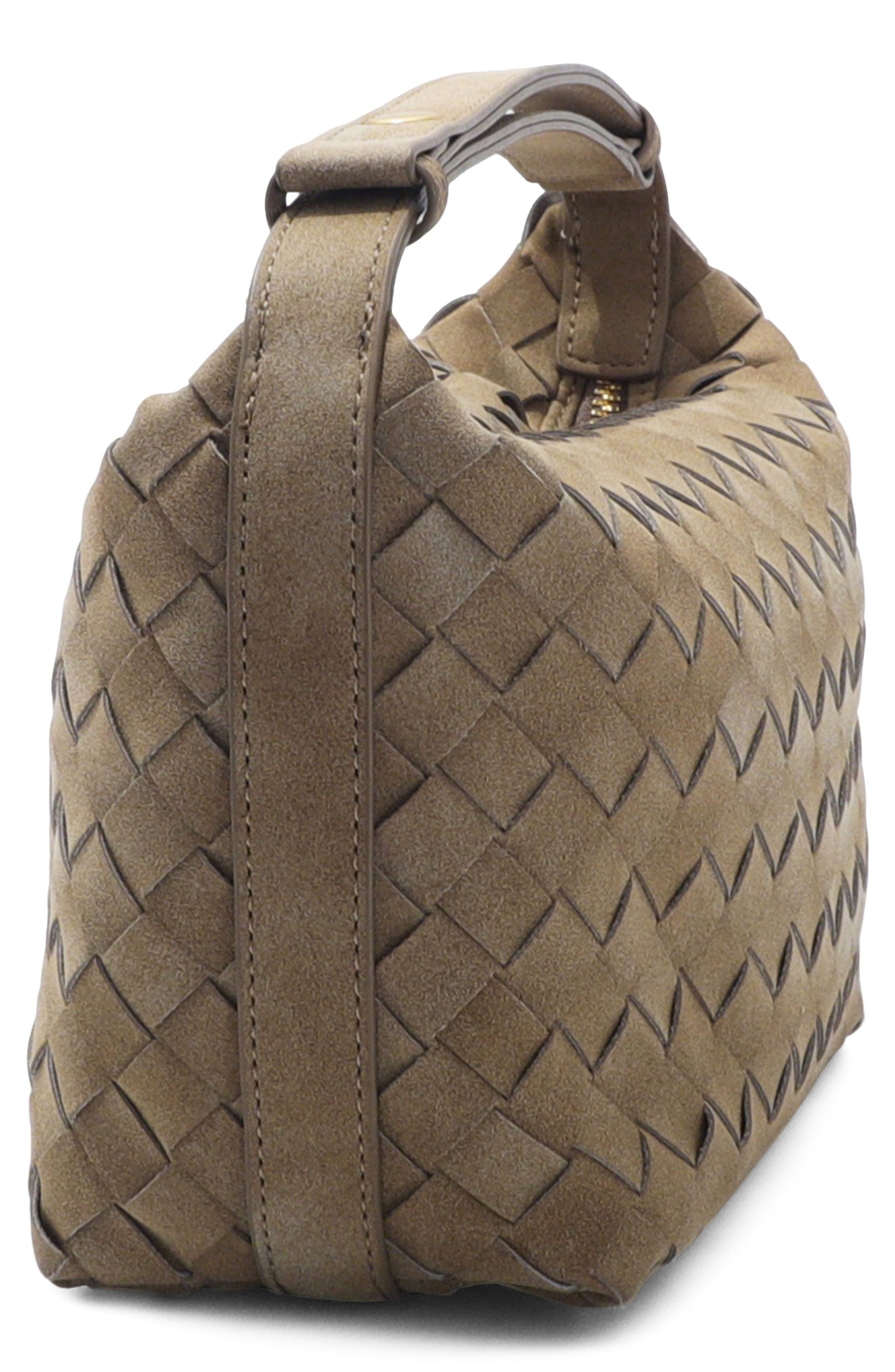 Woven Crescent Bag, Alternate, color, TAN
