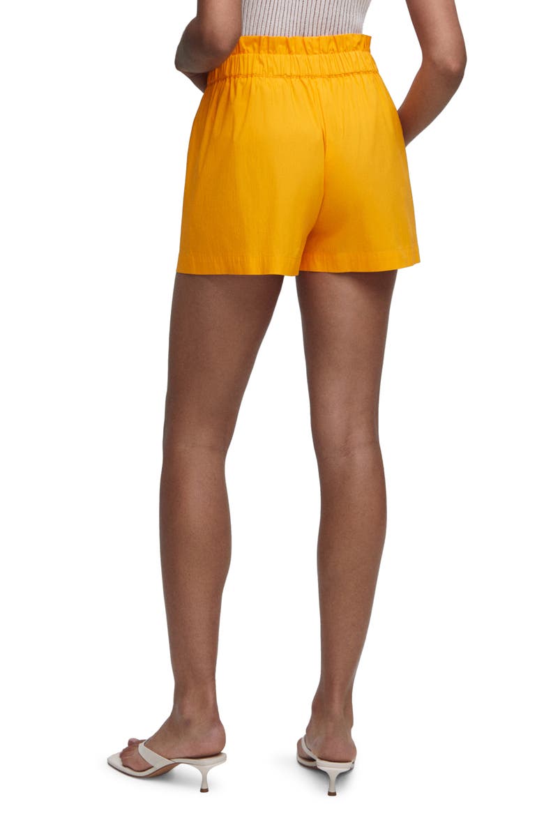 MANGO Bow Paperbag Shorts, Alternate, color, 