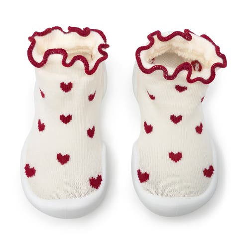 Toddler Girl Sock Shoes - Sweet Hearts