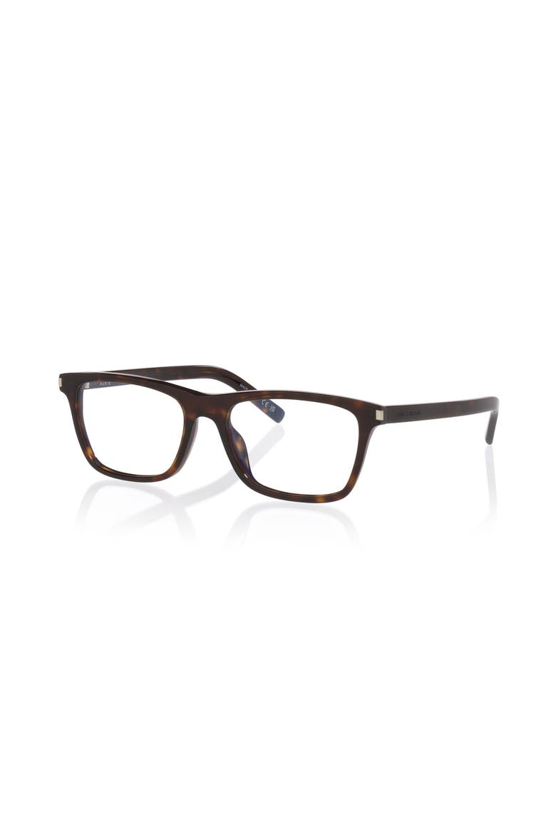 56mm Rectangle optical glasses, Main, color, Tortoise