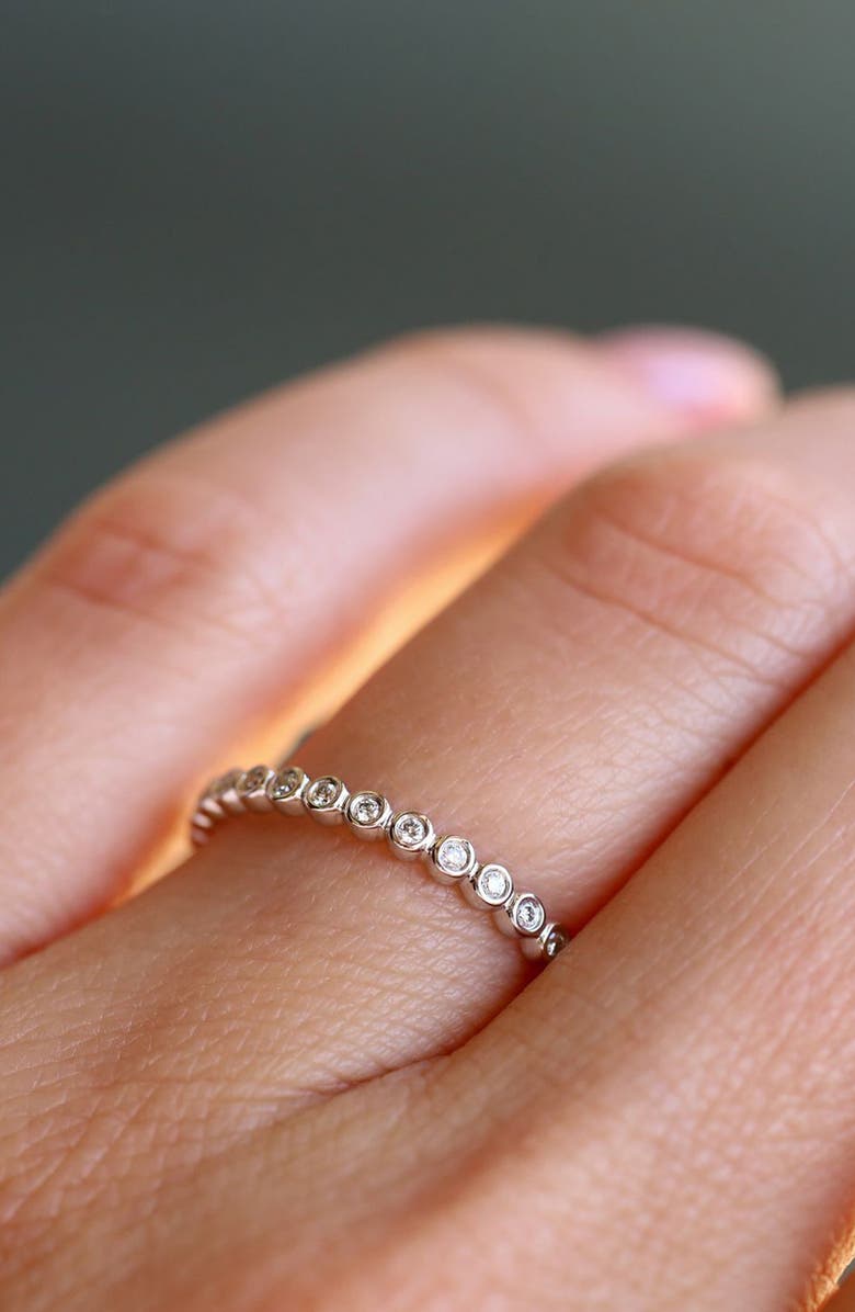 Sethi Couture Mini Bezel Diamond Band Ring, Alternate, color, 18K Wg