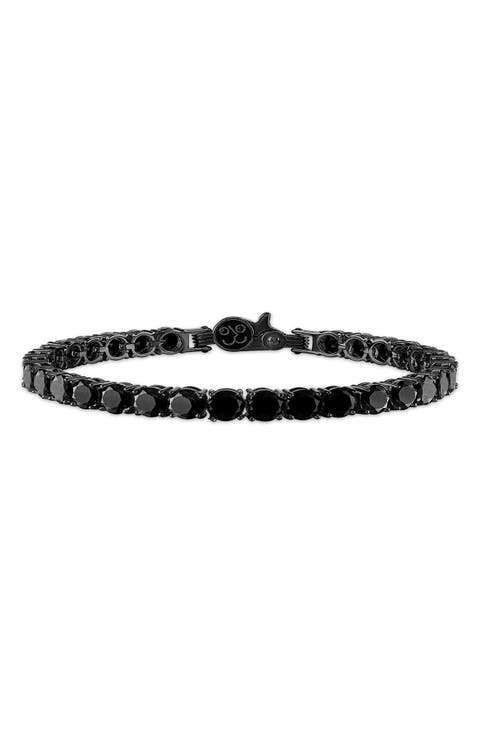 Black Spinel Tennis Bracelet