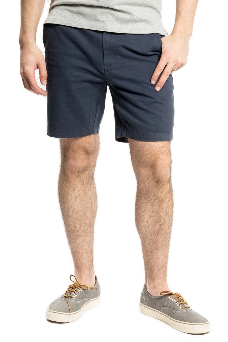 Stretch Chino Shorts 7 Inch, Alternate, color, Navy