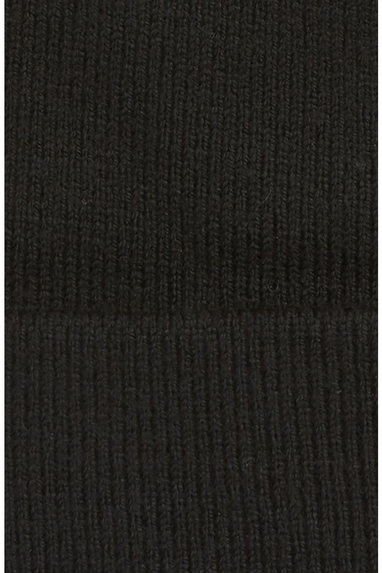 Addison Merino Wool Blend Beanie, Alternate, color, BLACK