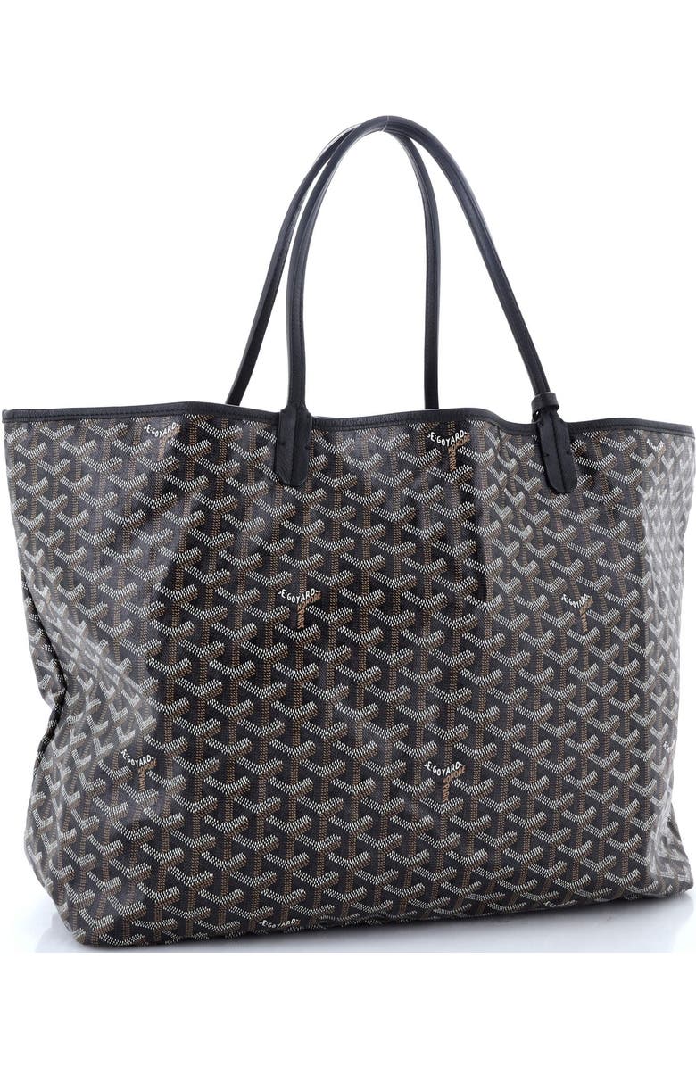 Pre-Owned Goyard Saint Louis Tote Coated Canvas GM, Alternate, color, Black