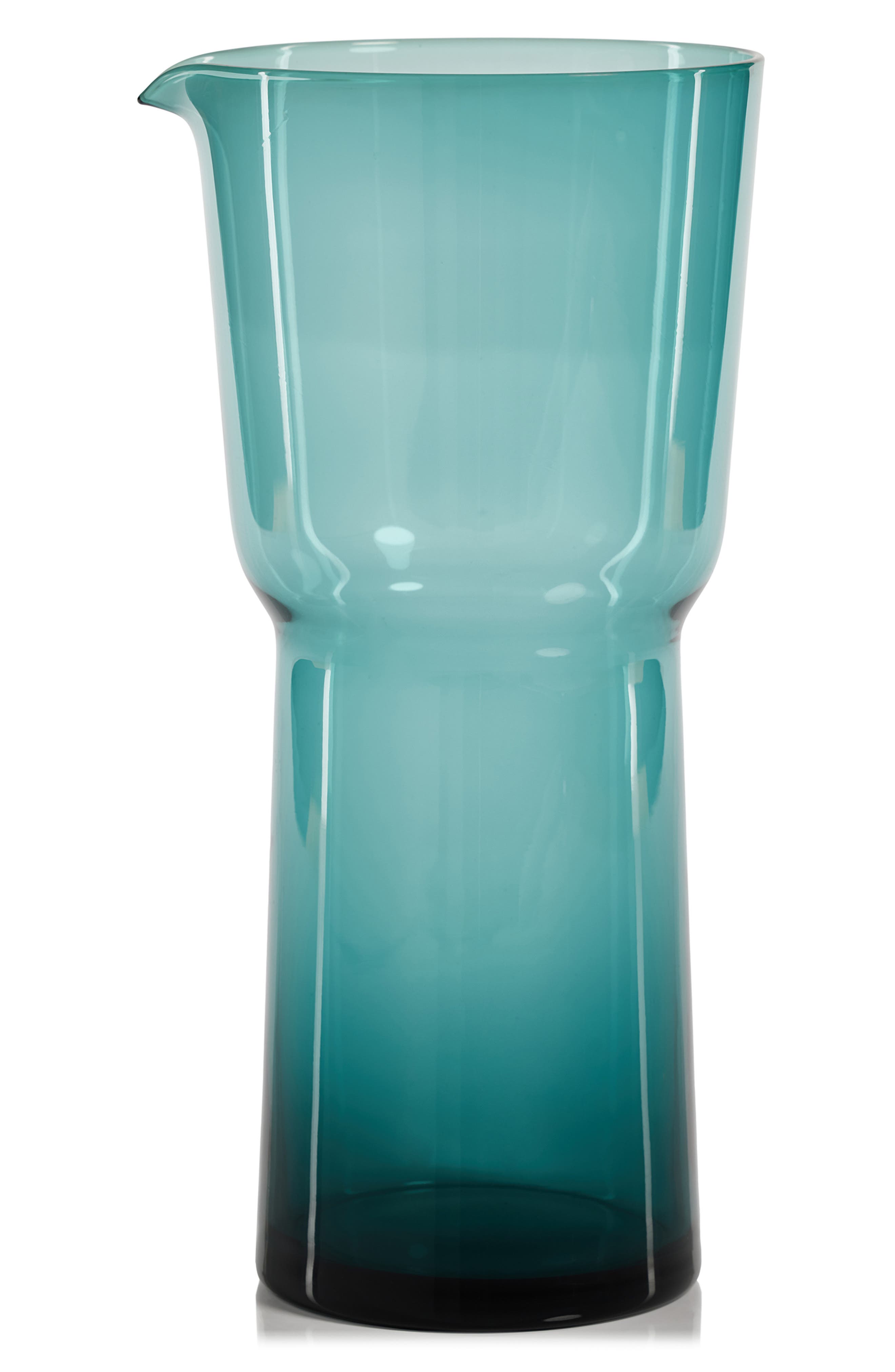 Zodax Skive Blown Glass Pitcher