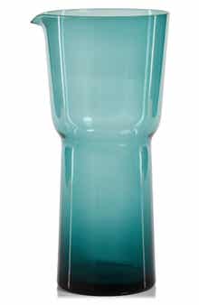 Zodax Skive Blown Glass Pitcher