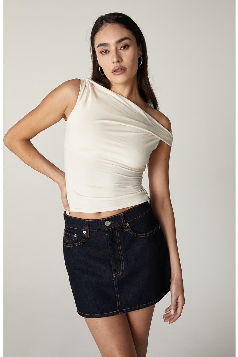 Lucia Denim Miniskirt, Alternate, color, ACE