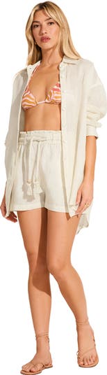 Avery Linen Cover-Up Shorts