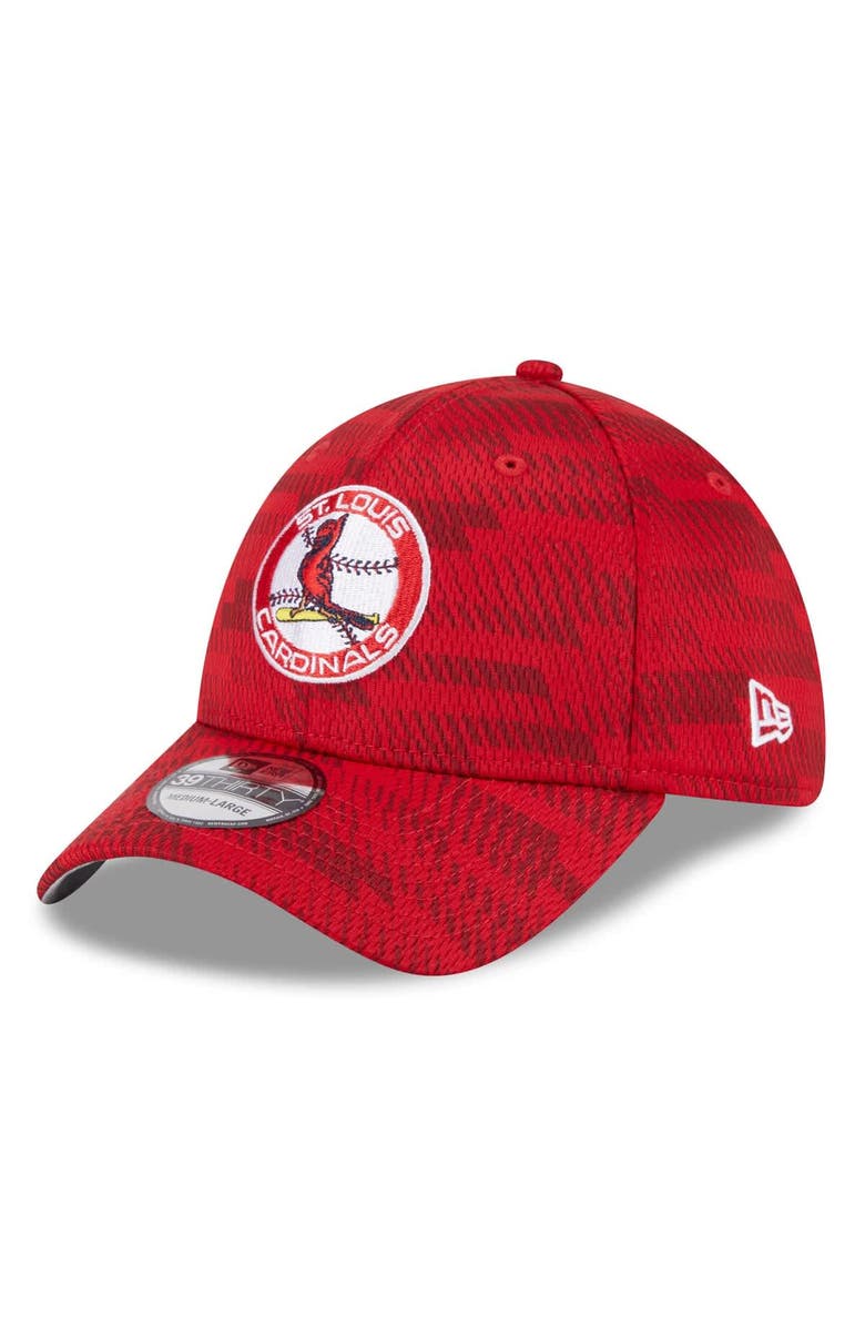 New Era Men's New Era Red St. Louis Cardinals 2025 MLB Clubhouse 39THIRTY Flex Hat, Alternate, color, Red