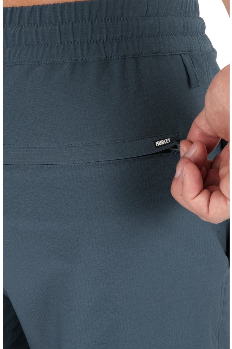 Trek Stretch Drawstring Shorts, Alternate, color, DESTROYER
