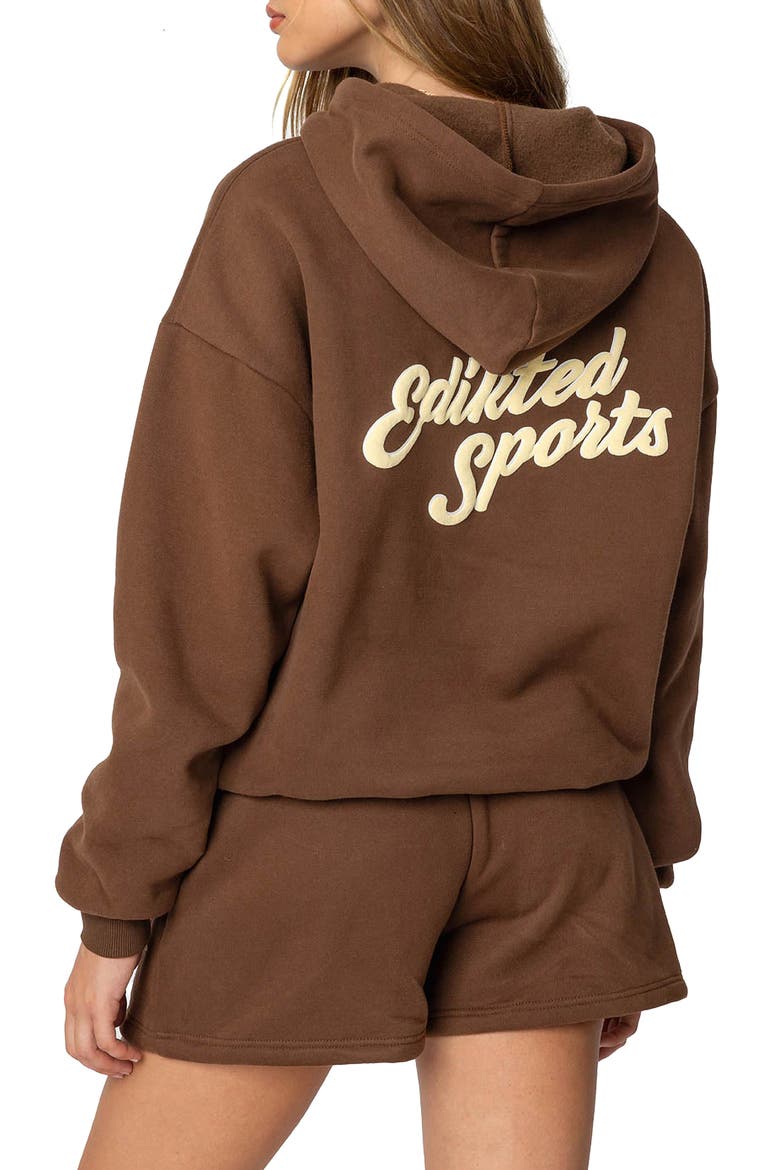 So Sporty Hoodie, Alternate, color, BROWN