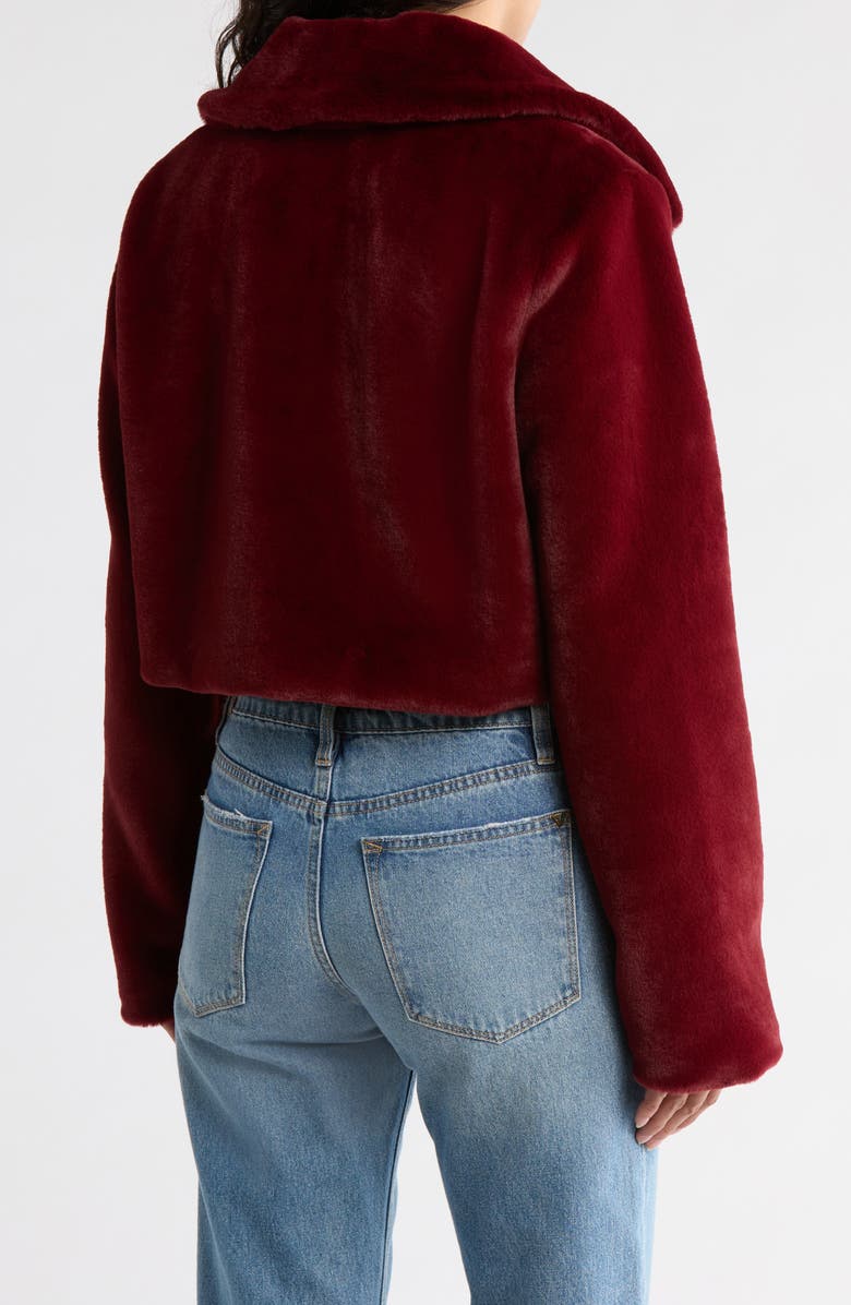 AREA STARS Abi Faux Fur Coat, Alternate, color,