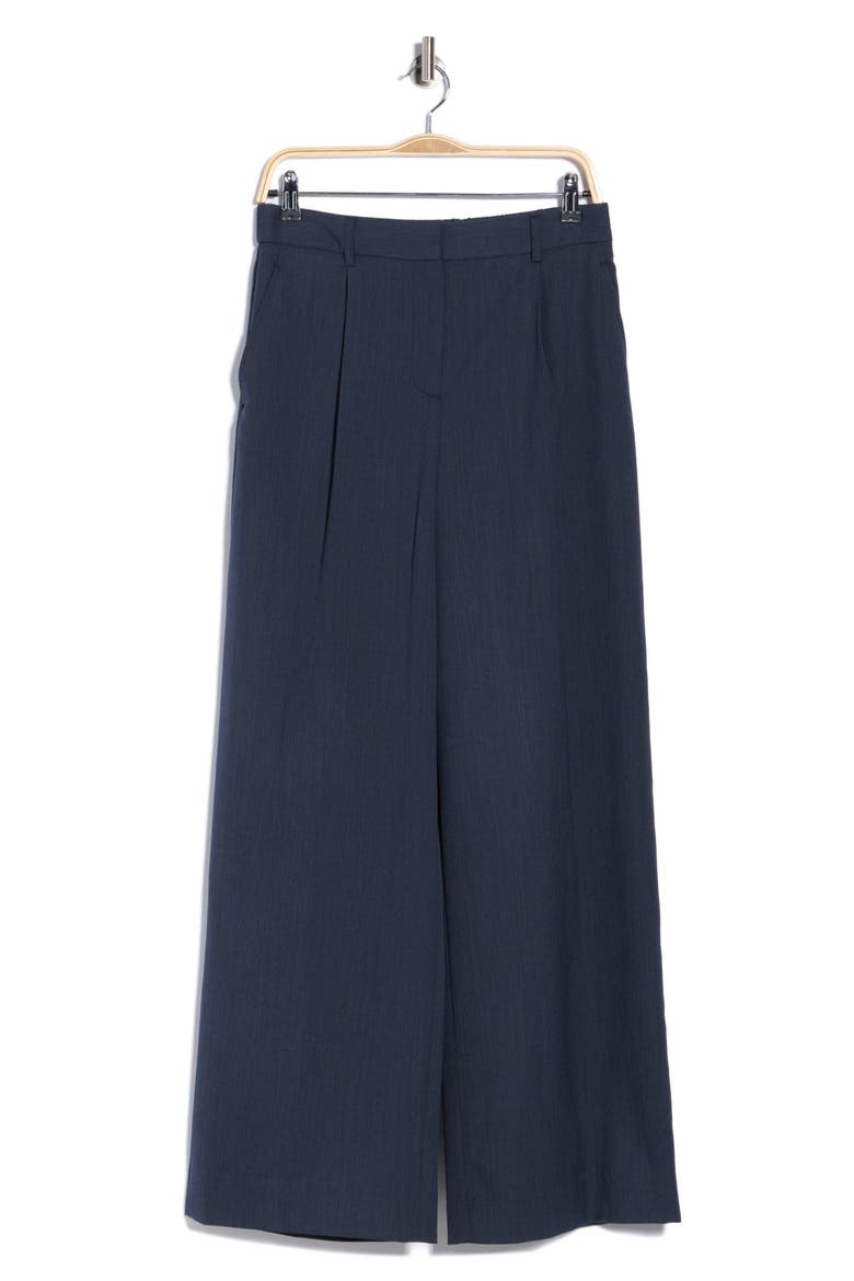 Hudson St Wool Blend Wide Leg Trousers, Main, color, INSIGNIA BLUE