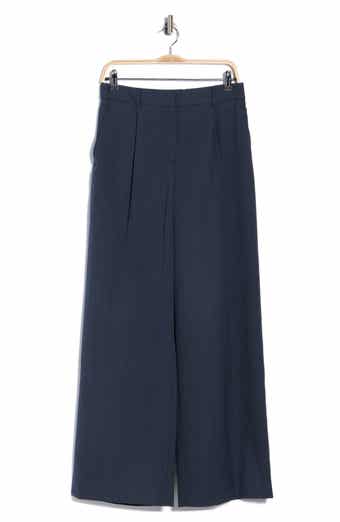 Hudson St Wool Blend Wide Leg Trousers