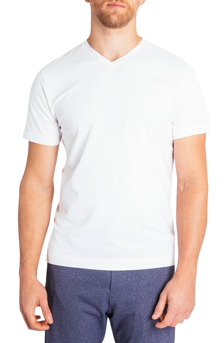 Public Rec Go-To V-Neck T-Shirt, Main, color, White