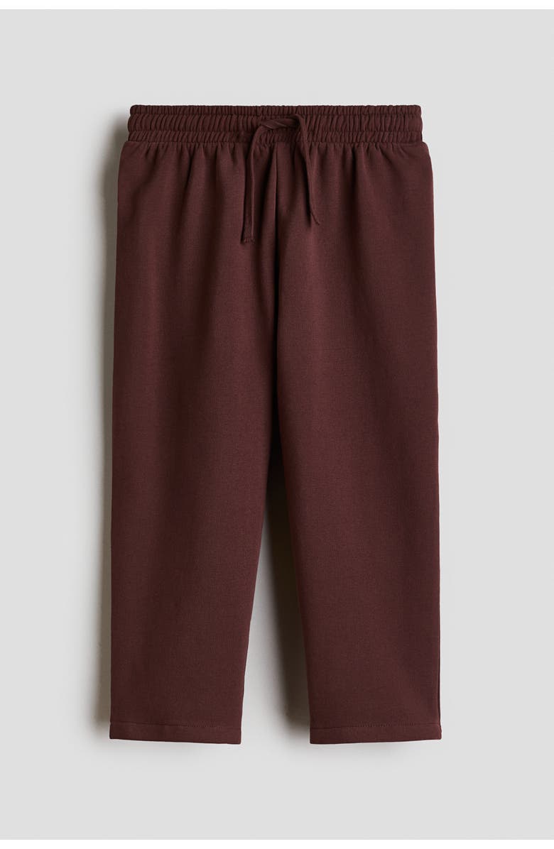 H&M Straight Cotton Joggers, Main, color, Brown