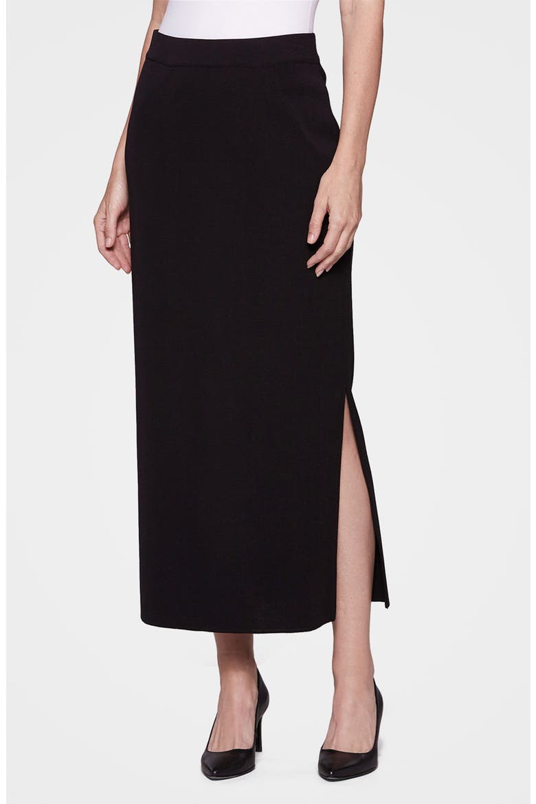 Knit Maxi Skirt, Main, color, BLACK
