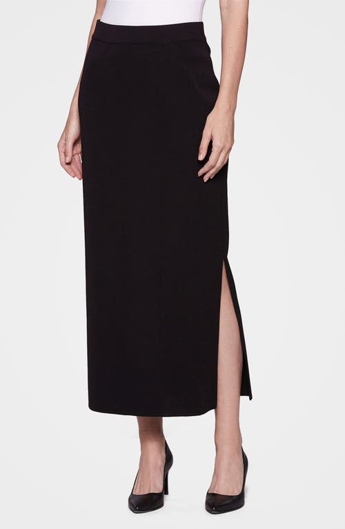 Misook Knit Maxi Skirt In Black