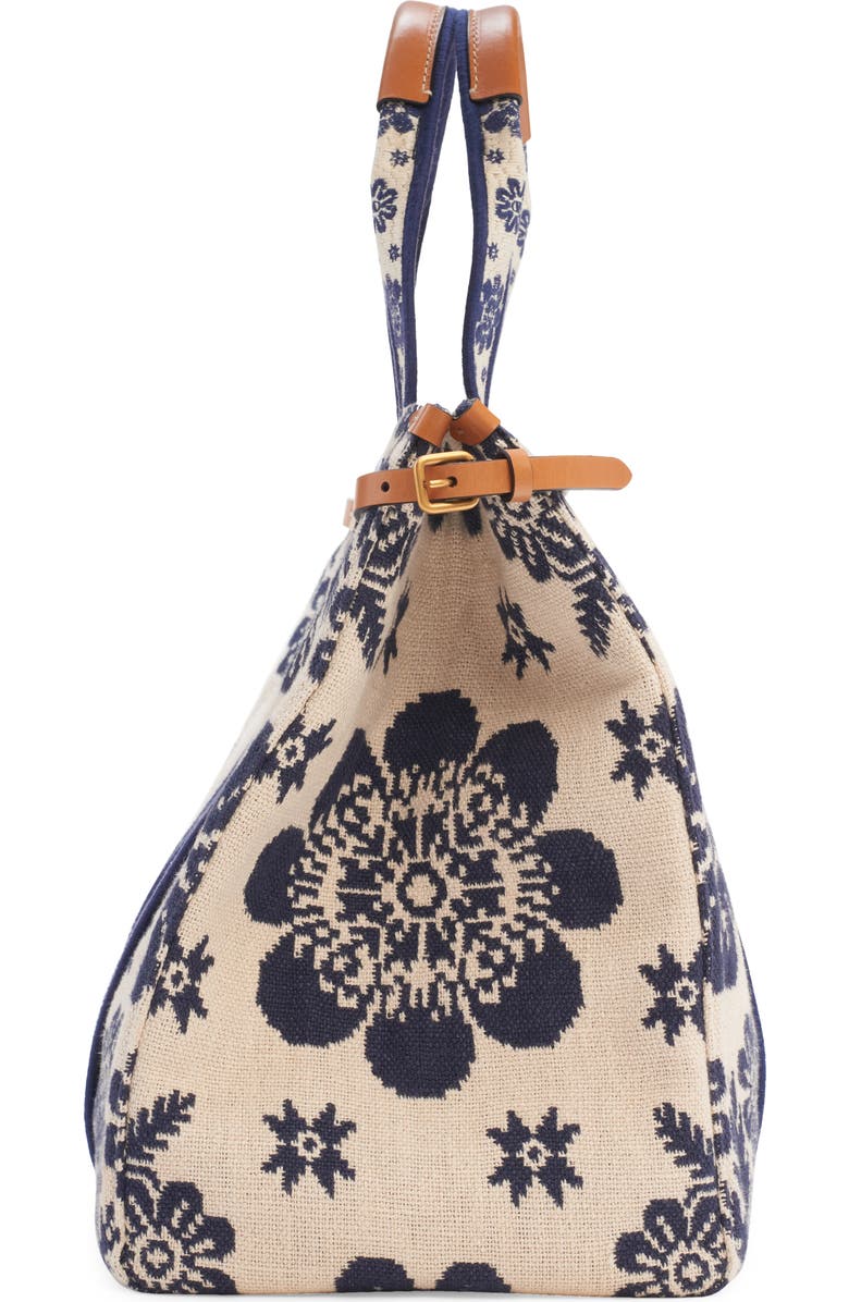 Valentino Garavani Large Antibes Logo Jacquard Canvas Tote, Alternate, color,