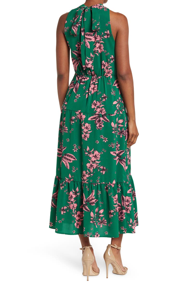 Sam Edelman Halter Neck Tiered Maxi Dress, Alternate, color, 