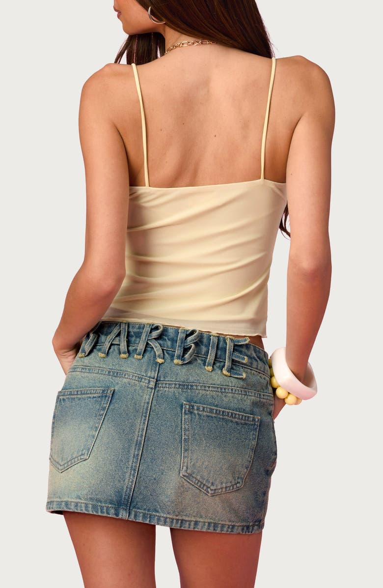 EDIKTED x Barbie<sup>®</sup> Sequin Beaded Mesh Camisole, Alternate, color, 