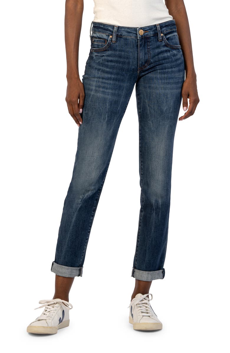 KUT from the Kloth Catherine Mid Rise Boyfriend Jeans, Main, color, 