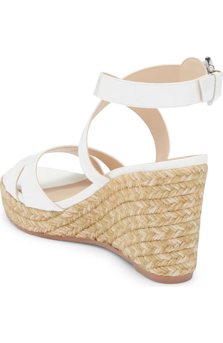 Stuart Weitzman Zuzu Espadrille Wedge Sandal, Alternate, color, White.