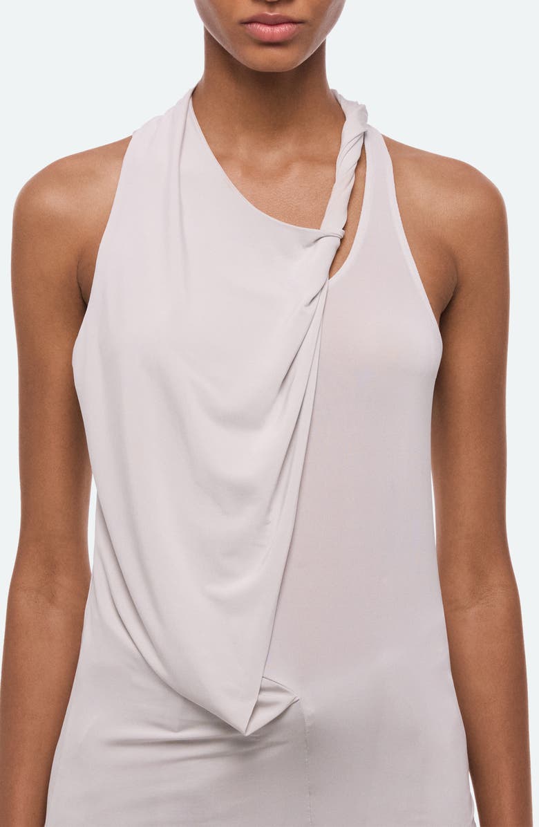 Helmut Lang Asymmetric Twist Tank, Alternate, color, Grey
