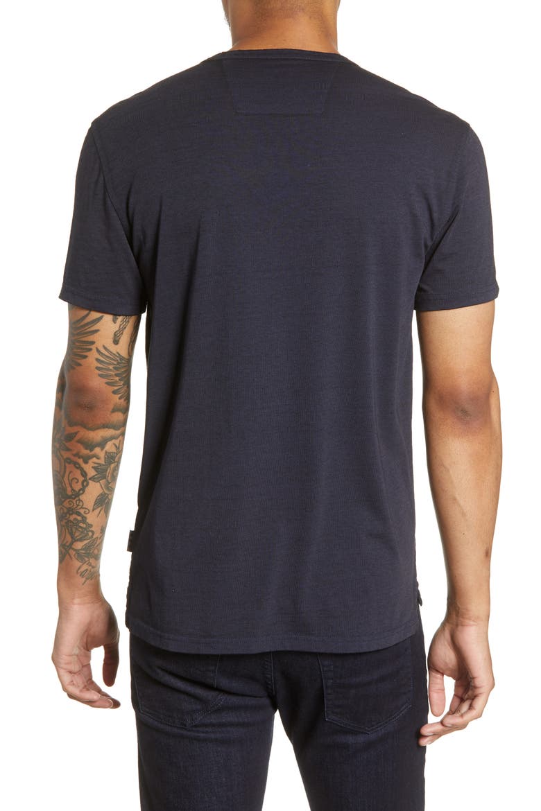 Regular Fit Henley T-Shirt, Alternate, color, NAVY