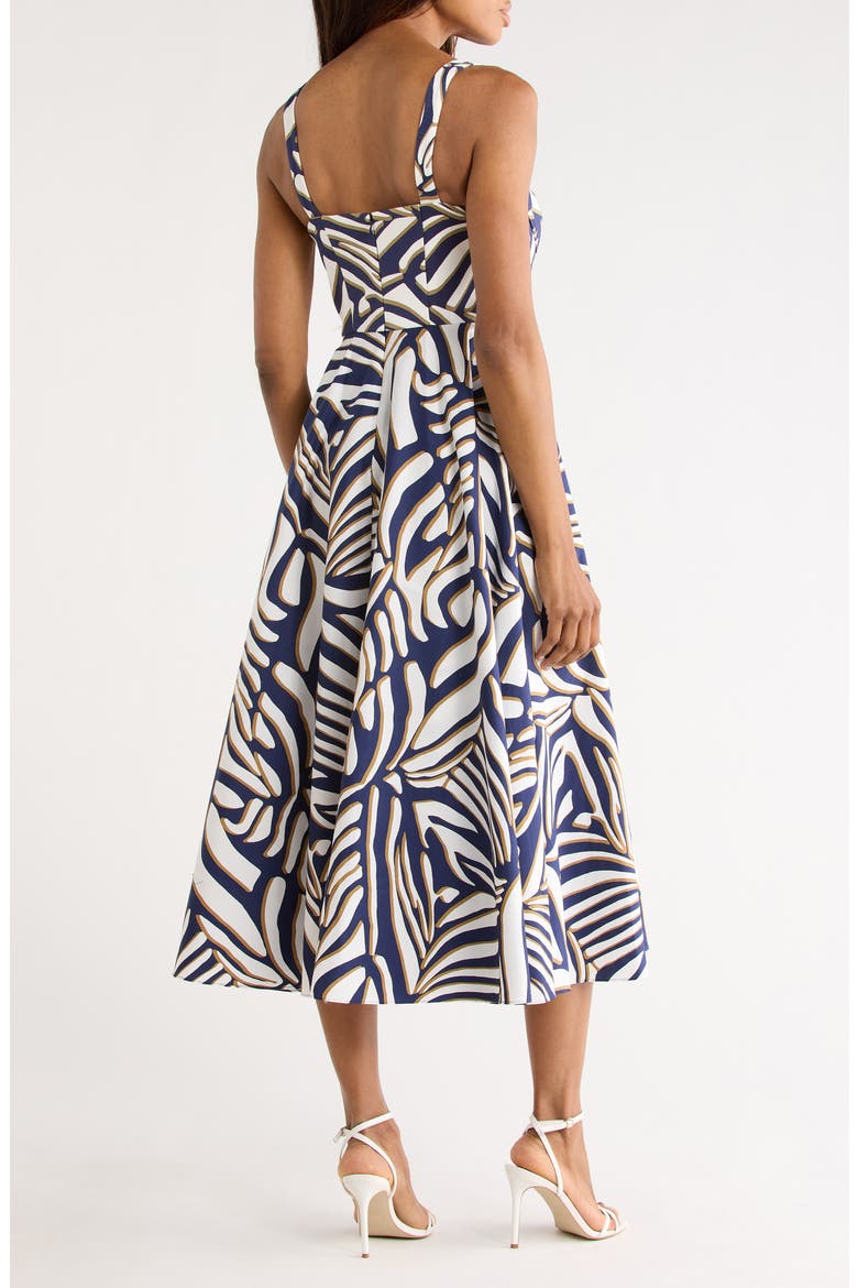 Audrey Floral Print Sleeveless Sundress, Alternate, color, SAVANNA SHADOW NAVY