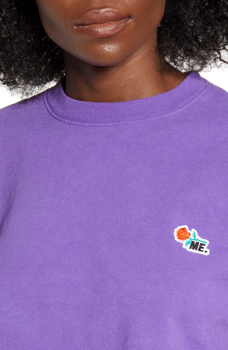 Melody Ehsani ME. Rose Crewneck Sweatshirt, Alternate, color,