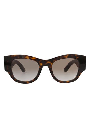 Alexander Mcqueen Mcqueen 50mm Gradient Square Sunglasses In Brown