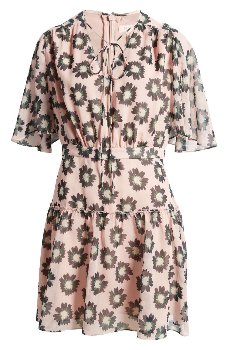 Ted Baker London Lucieey Floral Tiered Fit & Flare Dress, Alternate, color, 